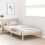 VidaXL vidaXL Bed Frame Brown 90 x 200 cm Solid Pine wood 3