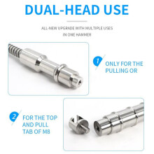 Spring Slide Hammer Paintless Dent Repair Tool Dual M6/M8 for Cars Dent Repair