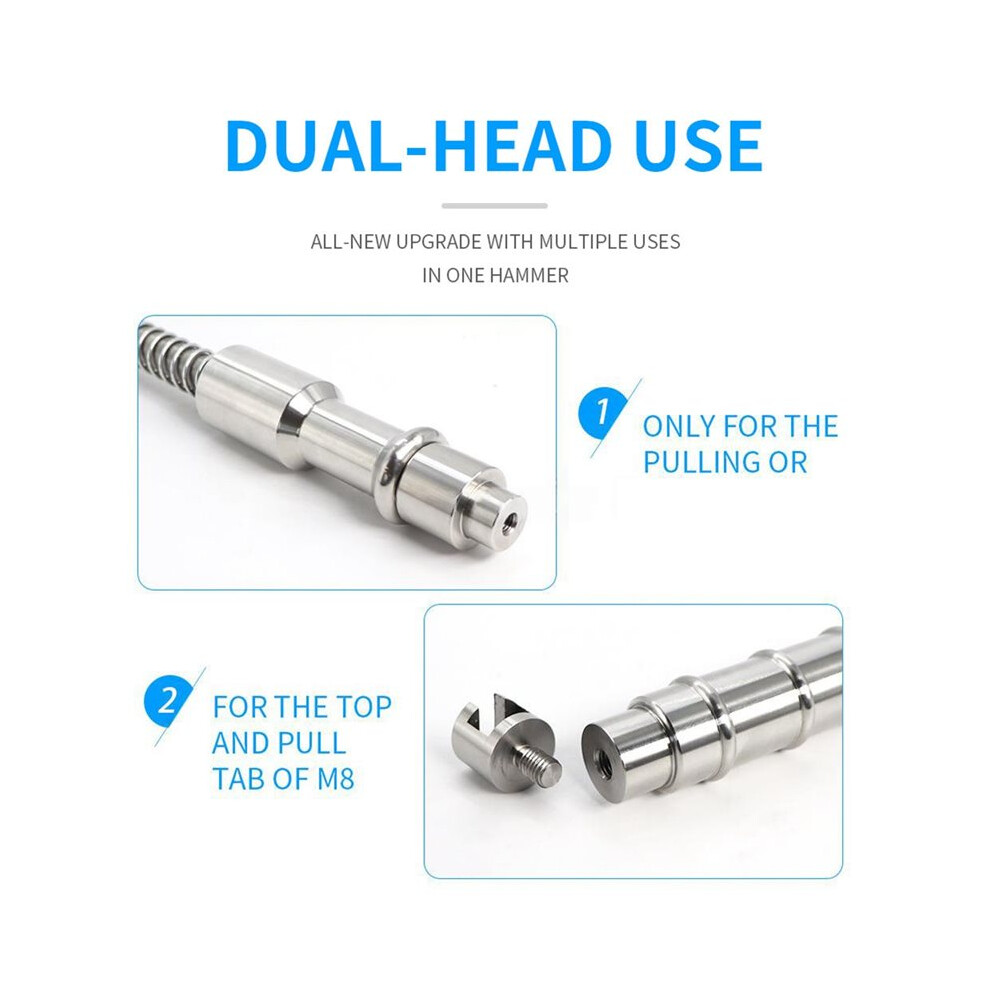Spring Slide Hammer Paintless Dent Repair Tool Dual M6/M8 For Cars Dent Repair 6032985013755