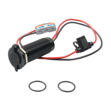 Tomada de Parede À Prova D'Água para Passagem de Cabos, Compatível com para Starlink , Montagem Embutida, Conector Fêmea 5.5x2.1 para Trailers,