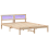 VidaXL vidaXL Bed Frame with Headboard Brown 160 x 200 cm Solid Pine Wood 2