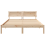 VidaXL vidaXL Bed Frame with Headboard Brown 160 x 200 cm Solid Pine Wood 5