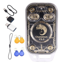 Chameleon V3.0 RFID  Chip Reader ID IC 125K 13.56M Tag Copyer NFC Reader Writer  Card Emulator+4XUID Keychain