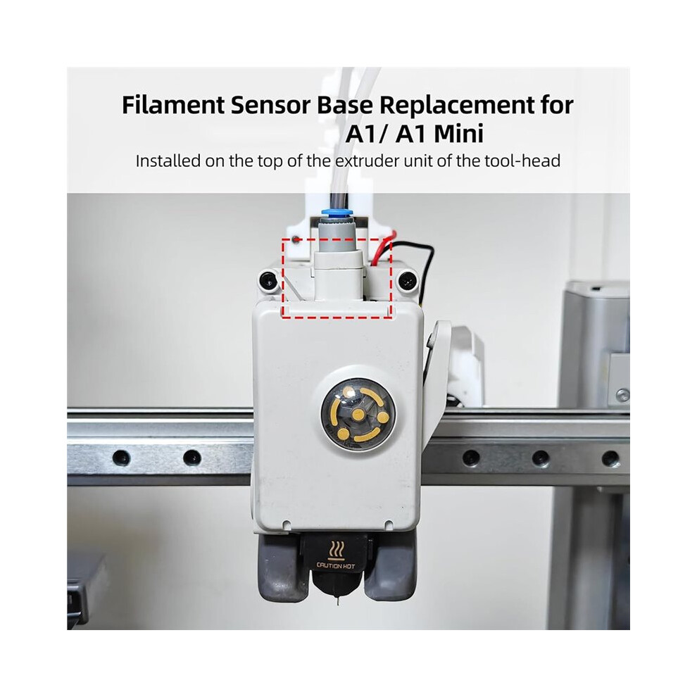 Filament Sensor Base Replacement For A1 A1mini Extruder Unit Fixed Base With Hall Board Filament Hub Mount 2Pcs 4711702895851