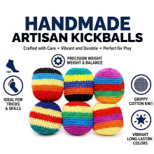 Handgestrickter Fußsack, Häkelball mit Verschiedenen Fußsäcken, Bunter Jonglier-Fußsack für Anfänger, Handgewebtes Wurfset