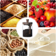 600Ml Sealed Jar with Spoon, Storage Jar, Seasoning, Coffee Bean Jar, Kitchen Supplies, Sugar Storage Bottle, Tea Box