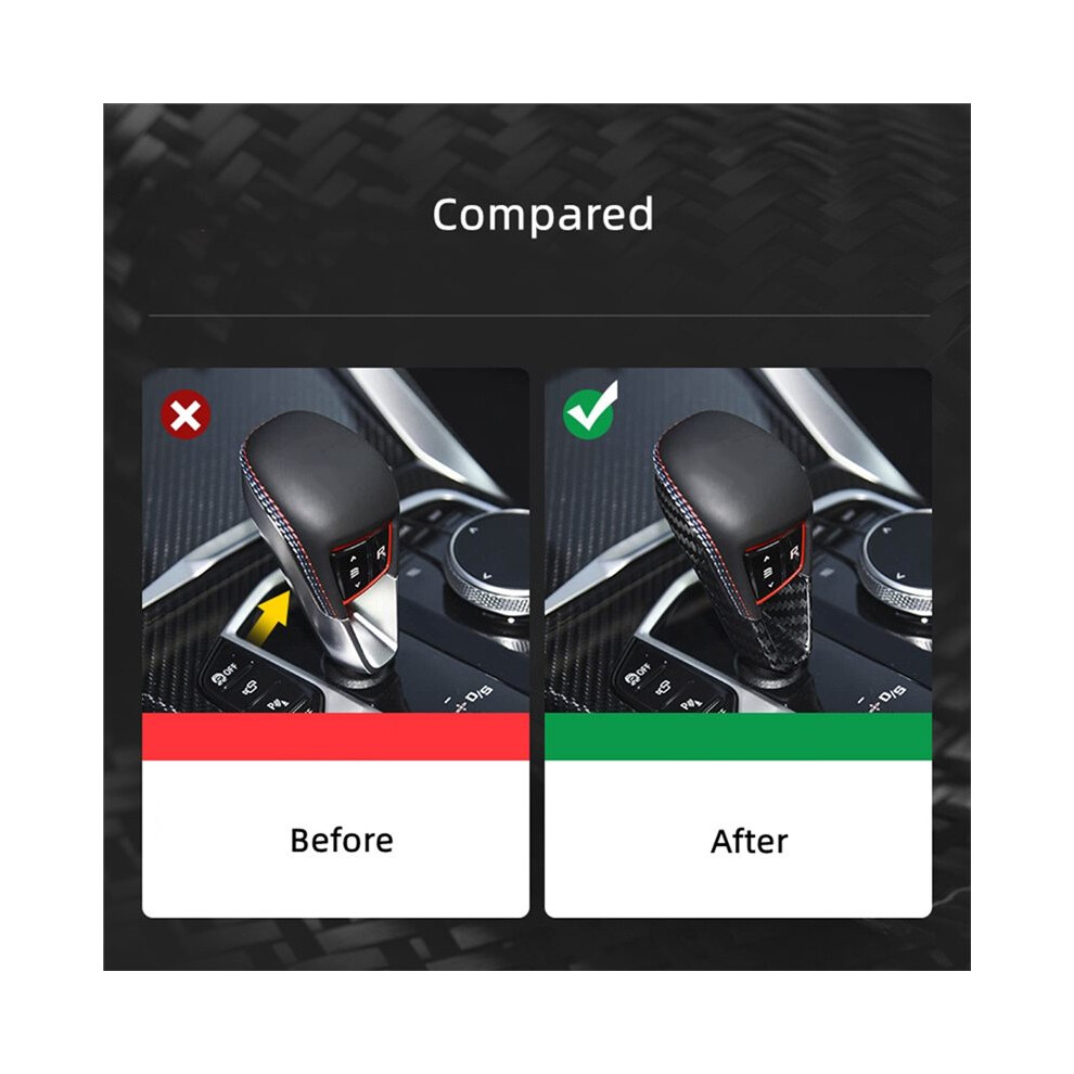 Carbon Fiber Gear Shift Knob Panel Decorative Car Interior Accessories For M2 M3 M4 X3m X4m M5 X5m X6m M8 6032747037371