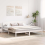 VidaXL vidaXL Bed Frame with Headboard White 200 x 200 cm Solid Pine Wood 3