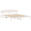 VidaXL vidaXL Bed Frame with Headboard White 200 x 200 cm Solid Pine Wood 4