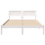 VidaXL vidaXL Bed Frame with Headboard White 135 x 190 cm Solid Pine Wood 5