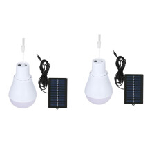 Lot de 2 Lampes Solaires Portables à LED pour le Camping, la Tente, L'Intérieur, L'Extérieur, L'Abri de Jardin et la Pêche Nocturne B