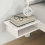 VidaXL vidaXL Bed Frame with Headboard White 135 x 190 cm Solid Pine Wood 3
