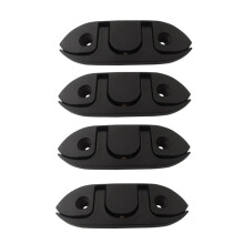 4 Pack Boat Folding Cleat,Flip  Dock Cleats Marine Fold Cleats with Back Plate and Fasteners