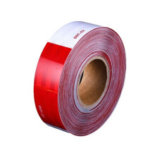 DOT-C2 Reflective Tape 5cm X 2000cm Red White Reflective Tape Adhesive Reflector Tape Warning Safety Tape for Vehicles