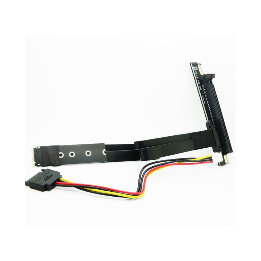 M.2 Ngff Key M To Pcie 16X Card Riser Adapter Card, Nvme To Pci-E Pci-Express 16X Extension Cable 25Cm 4713841541873