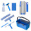 Professional Window Cleaning Kit with Bucket Long Handle Window Squeegee and Microfiber Scrubber,Glass Cleaner 1