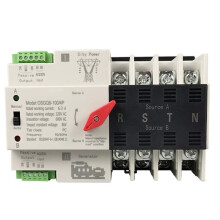 63A Din Rail ATS Dual Power Automatic Transfer 4P Uninterrupted Power Generator 50/60Hz EU Plug