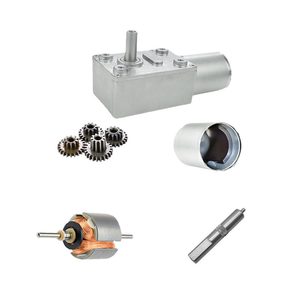 Jgy-370 Worm Gear Reducer Motor, 6V, 96Rpm Solid Shaft With Self-Locking 4714212660629