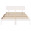 VidaXL vidaXL Bed Frame with Headboard White 150 x 200 cm Solid Pine Wood 3