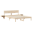 VidaXL vidaXL Bed Frame with Headboard Brown 150 x 200 cm Solid Pine Wood 4