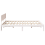 VidaXL vidaXL Bed Frame with Headboard White 150 x 200 cm Solid Pine Wood 4
