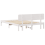 VidaXL vidaXL Bed Frame with Headboard White 150 x 200 cm Solid Pine Wood 5