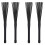 2 Pair Jazz Drum Brushes Retractable Drum Sticks 32 cm Black 1