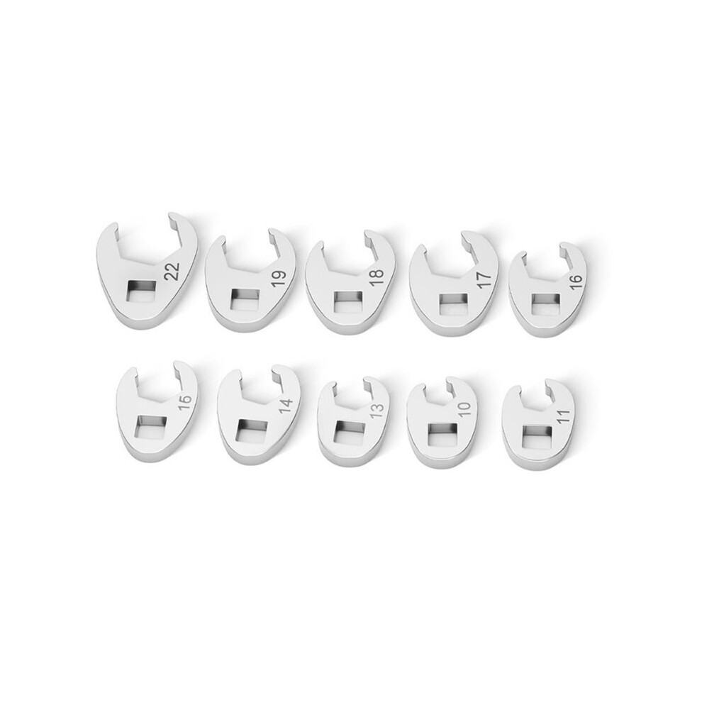10Pcs 3/8Inch Drive Crowfoot Wrench Set 10-22Mm For Torque Wrench Maintenance 4713427058016
