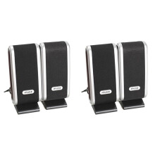 4 Szt.Głośniki Komputerowe USB Przenośny Głośnik Stereo 3,5 mm z Gniazdem Słuchawkowym do Laptopa Stacjonarnego PC
