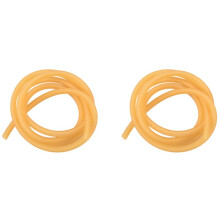 2X Natural Latex Rubber Band Tube Elastic 2X5mm Yellow Size:1M
