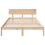 VidaXL vidaXL Bed Frame with Headboard Natural 160 x 200 cm Solid Pine Wood 5