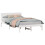 VidaXL vidaXL Bed Frame White 135 x 190 cm Solid Pine wood 2
