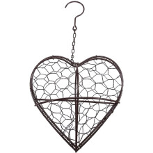 Handgjort Fågelbohjärta, Påfyllningsbar Fågelbohållare för Vilda Fåglar och Kolibrier, för Fågelälskare