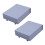 2X Plastic Electrical Enclosure Junction Box Case 152X120X42mm Light Grey 1