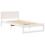 VidaXL vidaXL Bed Frame with Headboard White 90 x 190 cm Solid Pine Wood 4