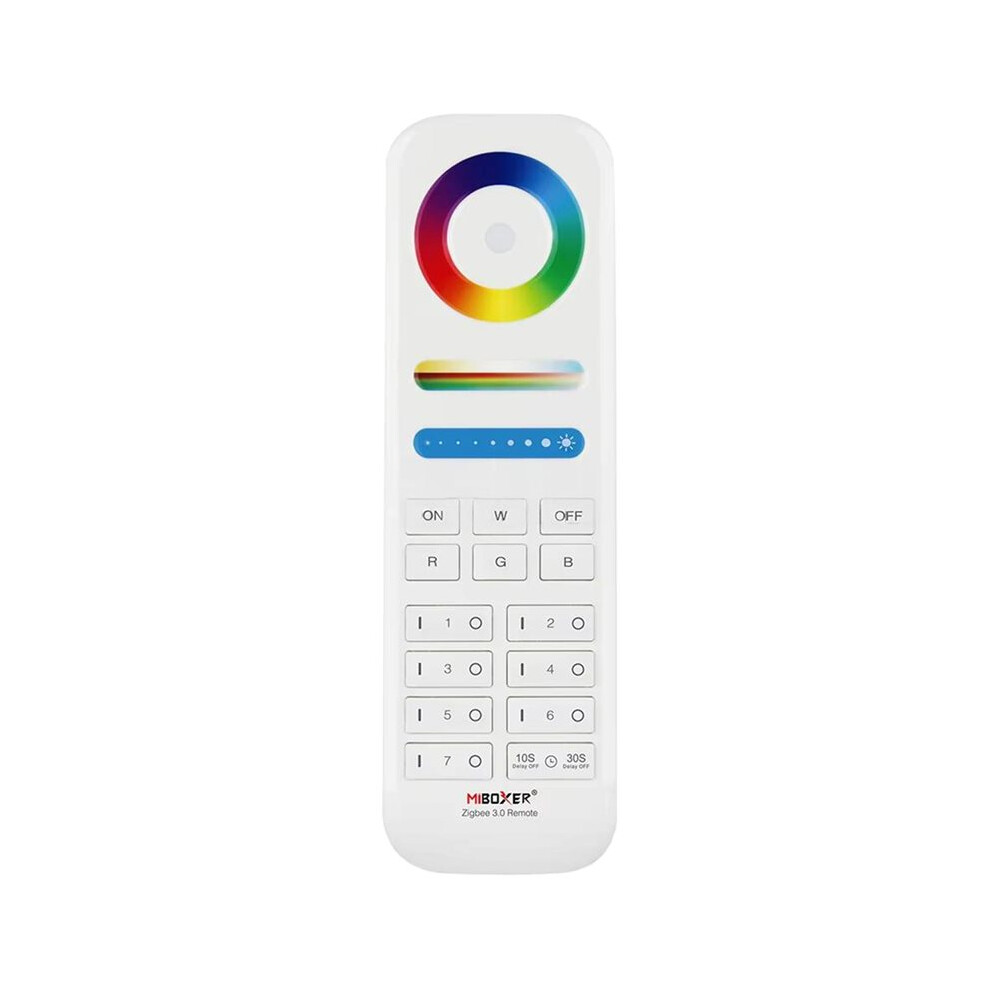 Miboxer 7-Zone Control By Fut089z Rgb+Cct Remote For Zigbee 3.0 Led Bulbs&Strip Lights In Home/Commercial Spaces 4711307577985