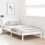 VidaXL vidaXL Bed Frame White 90 x 190 cm Solid Pine wood 3