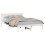 VidaXL vidaXL Bed Frame White 150 x 200 cm Solid Pine wood 2