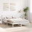 VidaXL vidaXL Bed Frame White 150 x 200 cm Solid Pine wood 3