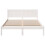 VidaXL vidaXL Bed Frame White 150 x 200 cm Solid Pine wood 5