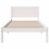 VidaXL vidaXL Bed Frame White 90 x 190 cm Solid Pine wood 5