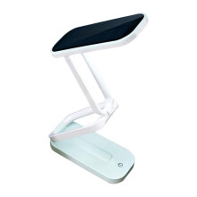 Lampe de Bureau Solaire Pliable, Lampe de Lecture LED Portable à Intensité Variable pour Étudiant, Veilleuse de Chevet Sans Fil