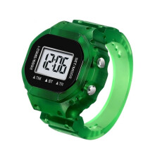 Women Rings Finger Watches Chronograph LED Party Digital Watches Lady Jewelry Rings Hole Cannot Be Adjusted Green