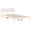 VidaXL vidaXL Bed Frame with Headboard White 135 x 190 cm Solid Pine Wood 4