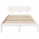 VidaXL vidaXL Bed Frame with Headboard White 135 x 190 cm Solid Pine Wood 5