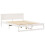 VidaXL vidaXL Bed Frame with Headboard White 150 x 200 cm Solid Pine Wood 4