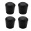 40 Pcs Rubber Cone Shape Desk Feet Protector Chair Leg Tip Pad Black 1