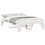 VidaXL vidaXL Bed Frame White 150 x 200 cm Solid Pine Wood 2