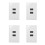 4X  2- Wall Face Plate Panel Outlet 1080P Cover Coupler Socket HOT 1