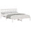 VidaXL vidaXL Bed Frame with Headboard White 150 x 200 cm Solid Pine Wood 2
